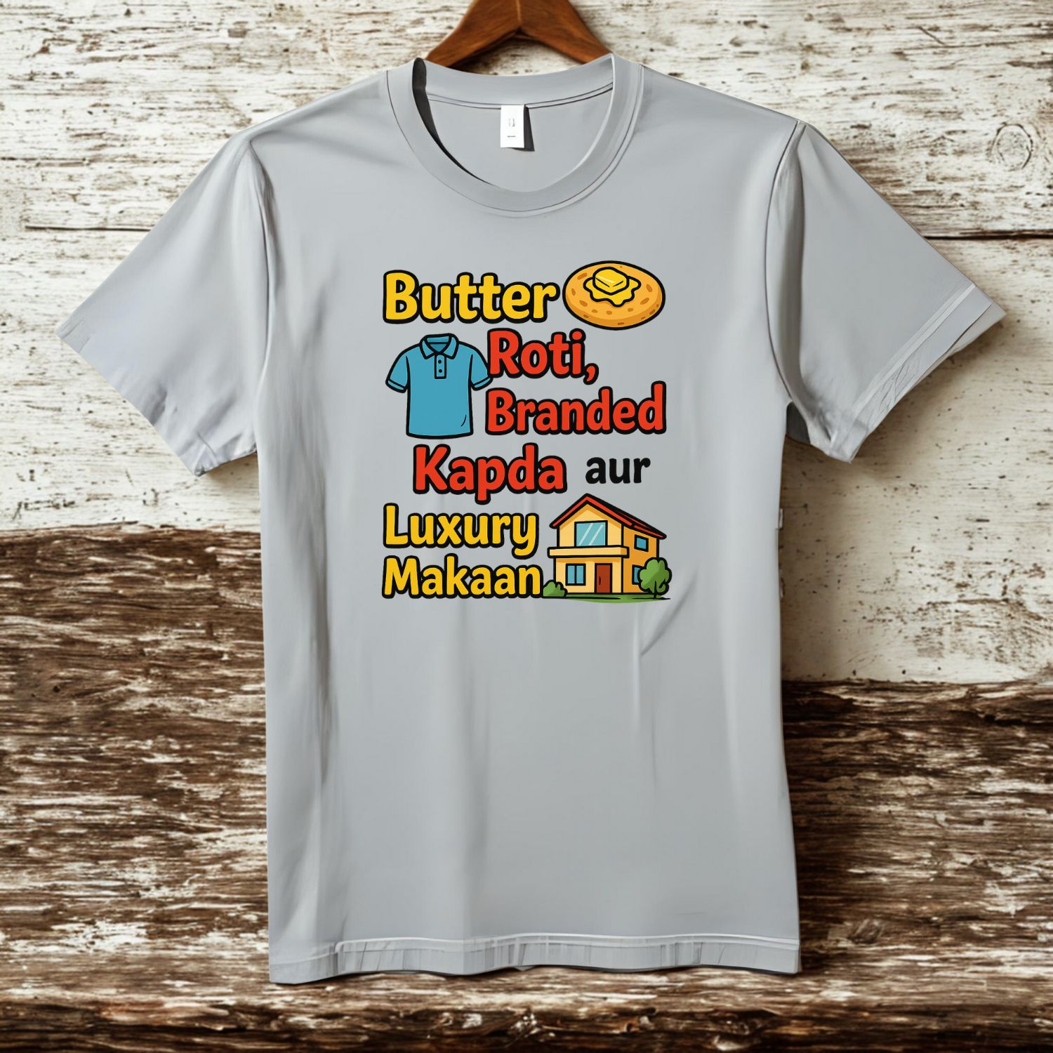 Roti, Kapda & Makaan - Cotton T-Shirt