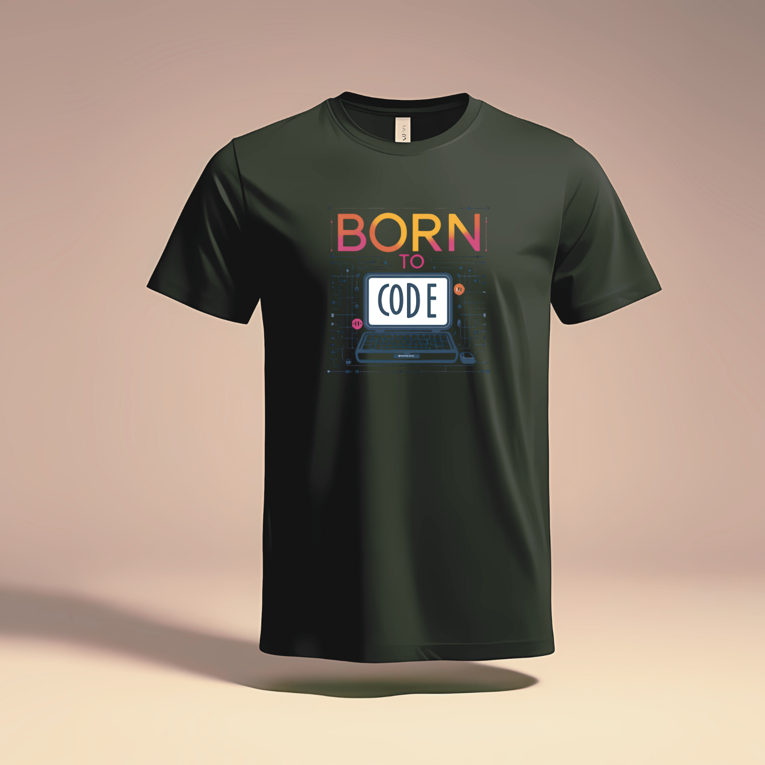 Unisex Born to code - Cotton T-Shirt