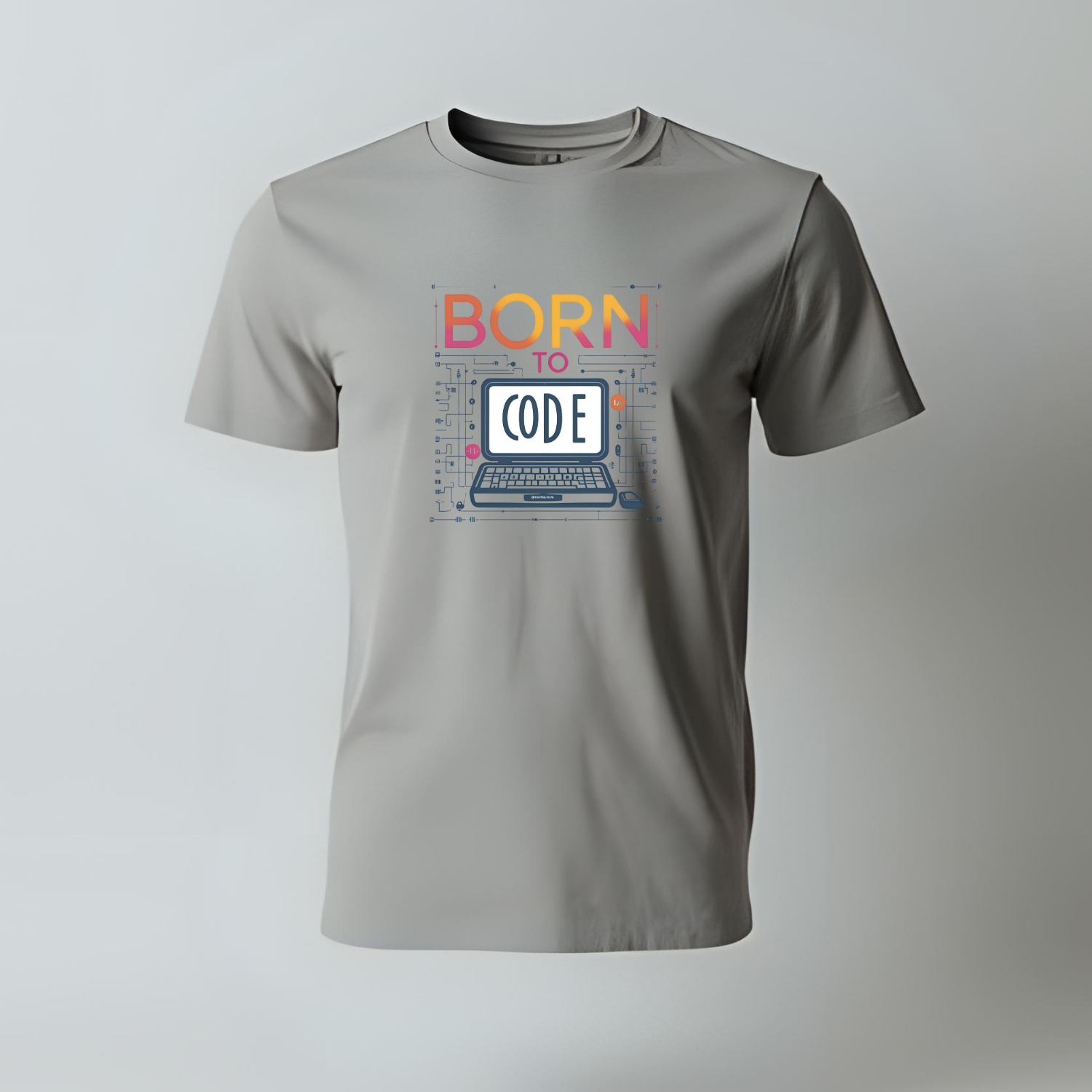 Unisex Born to code - Cotton T-Shirt