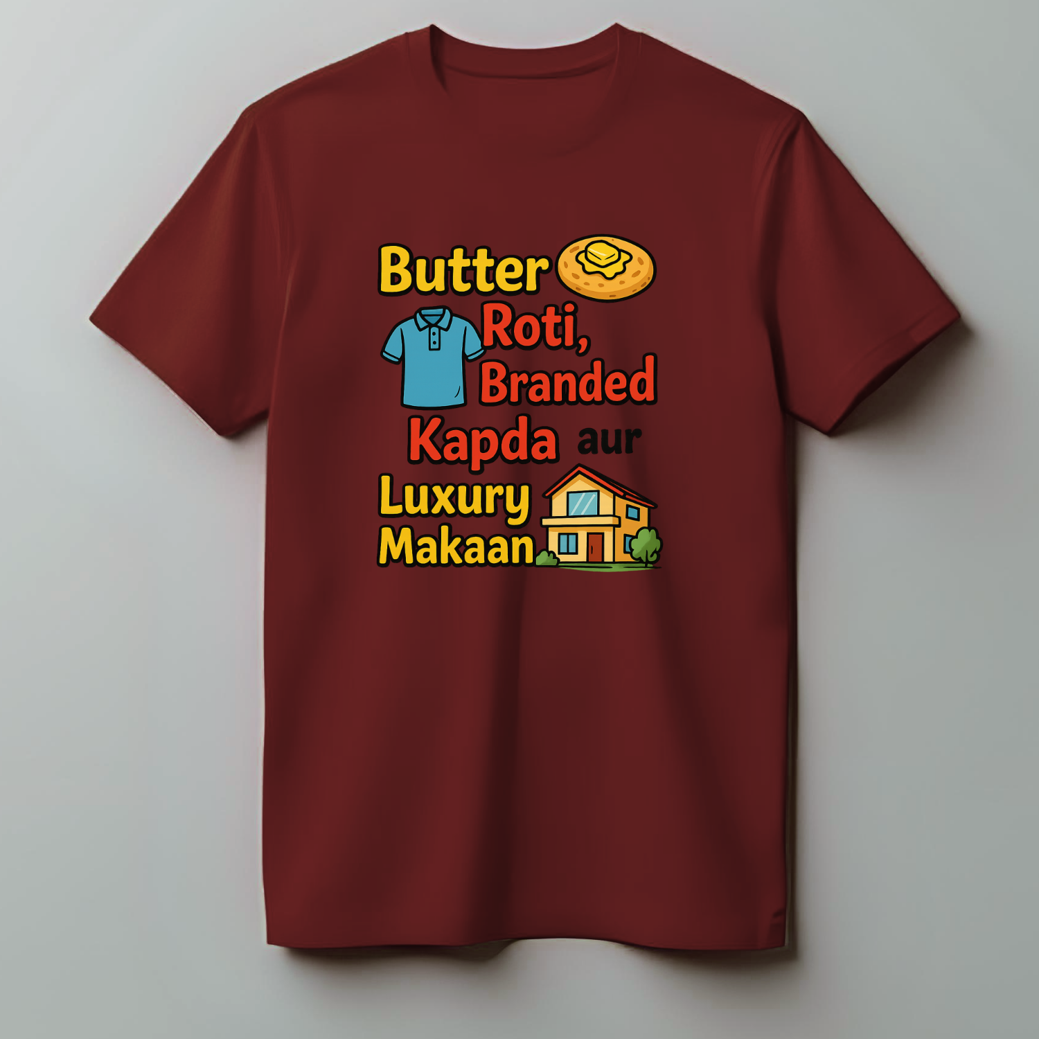 Roti, Kapda & Makaan - Cotton T-Shirt