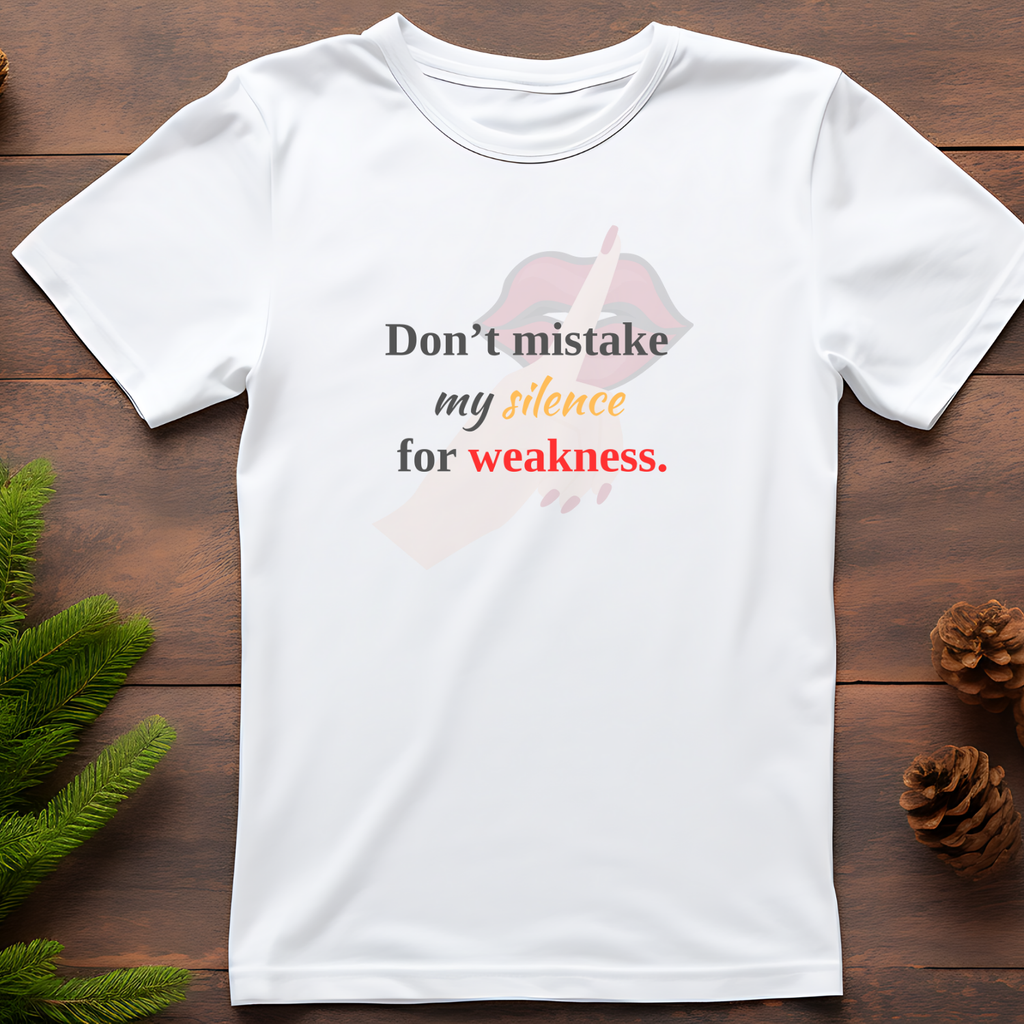 My silence Not weakness - Cotton T-Shirt