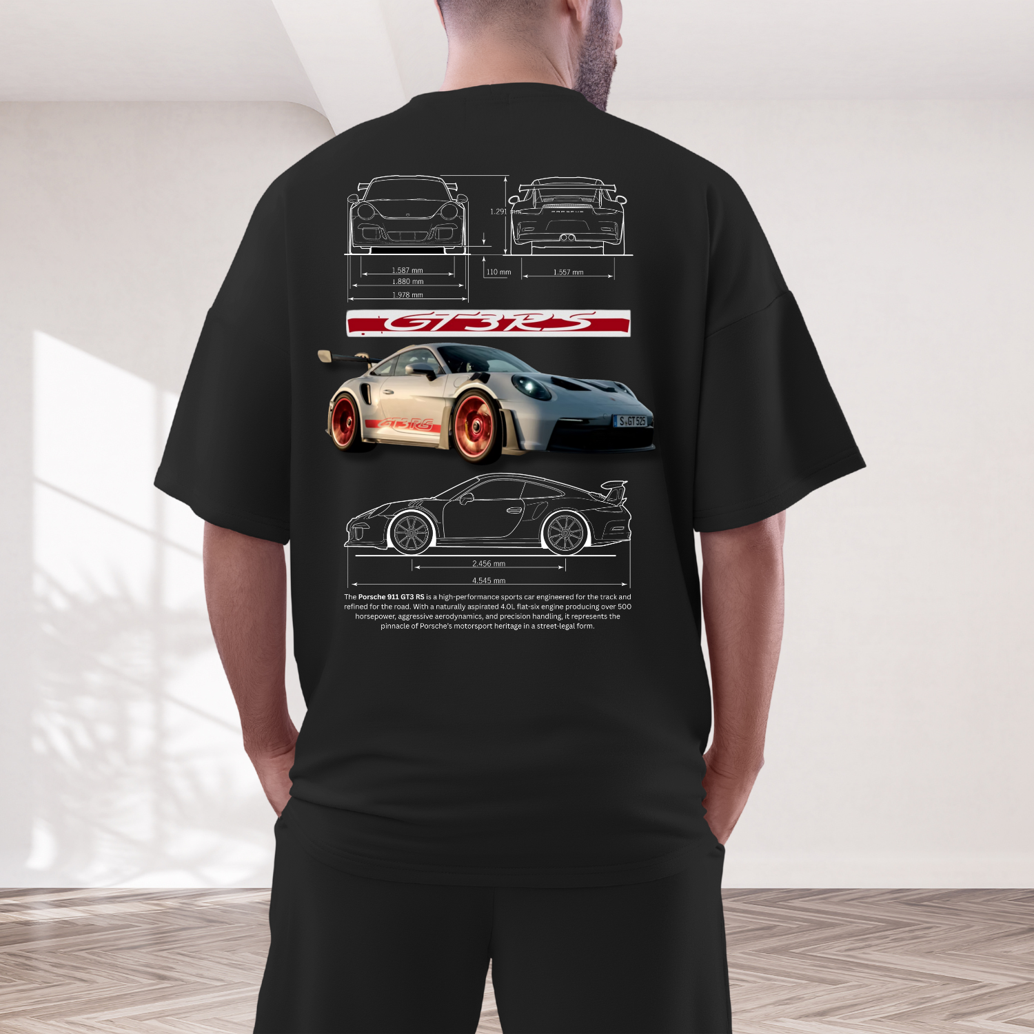 Porcshe 911 GT3RS - Oversized T-Shirt