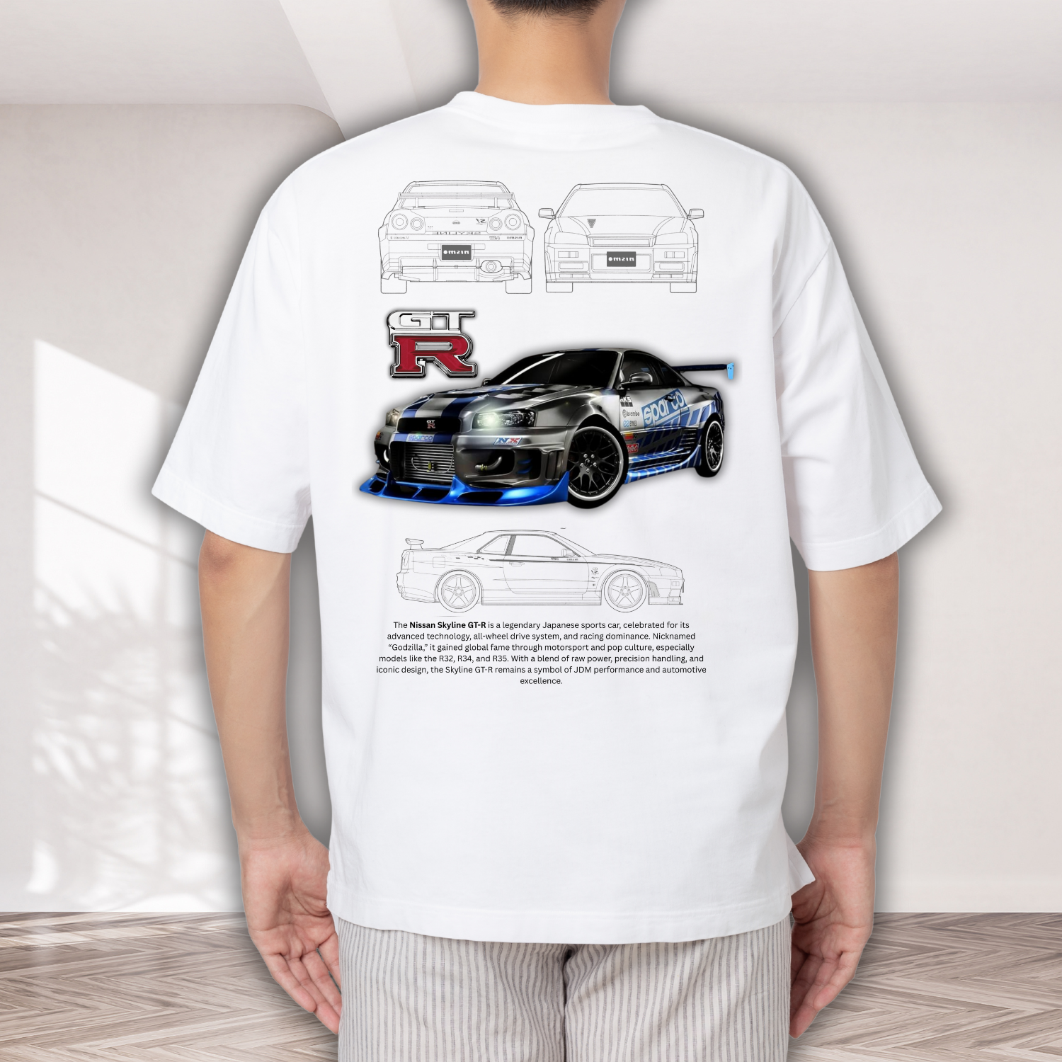 Nissan Skyline GTR - Oversized T-Shirt