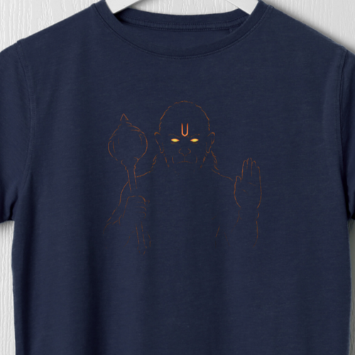 Bajrang Bali Noir - T-Shirt