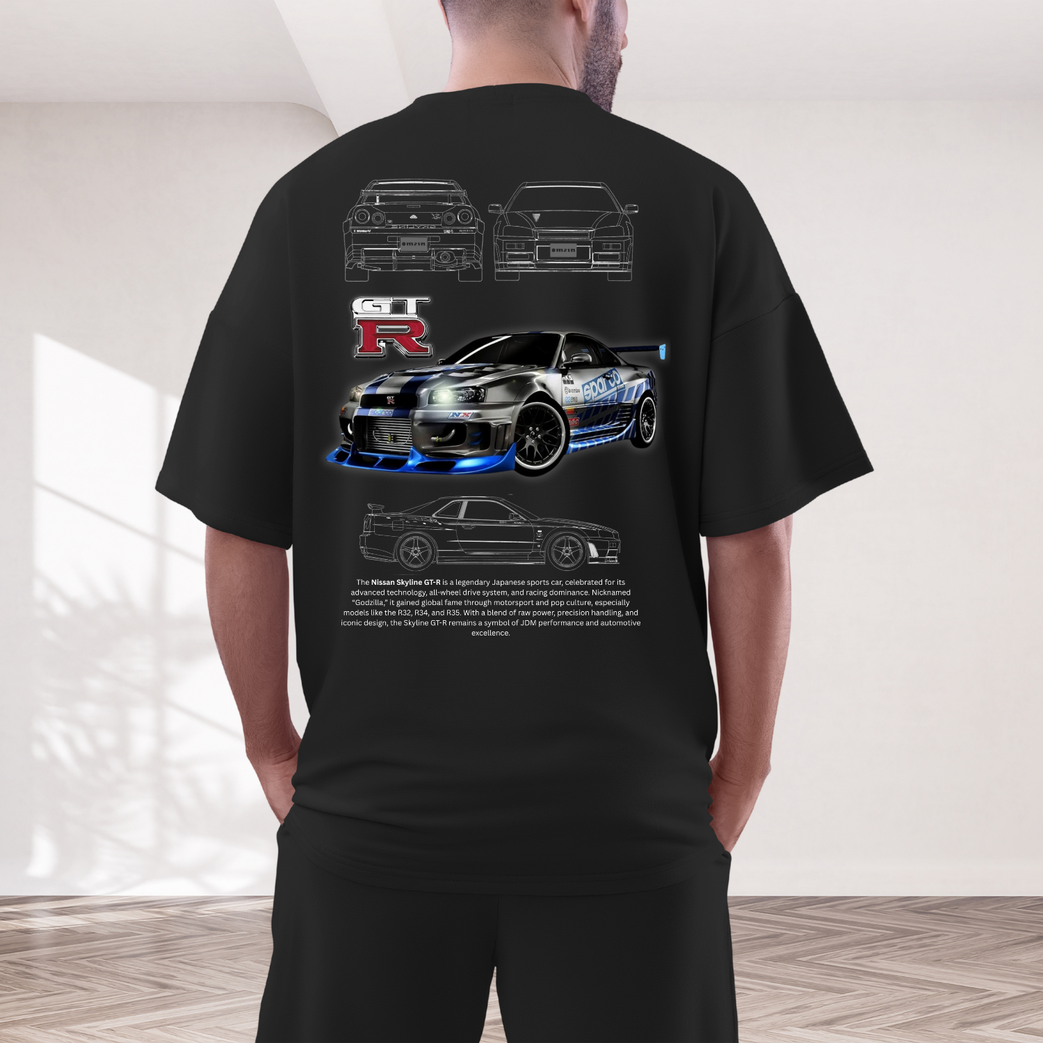 Nissan Skyline GTR - Oversized T-Shirt