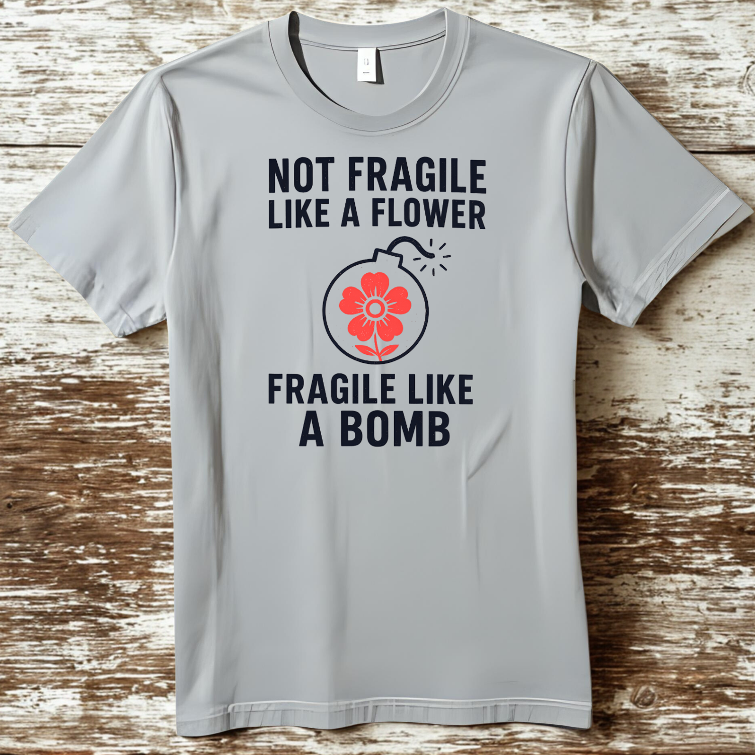 Flower not Bomb - Cotton T-Shirt