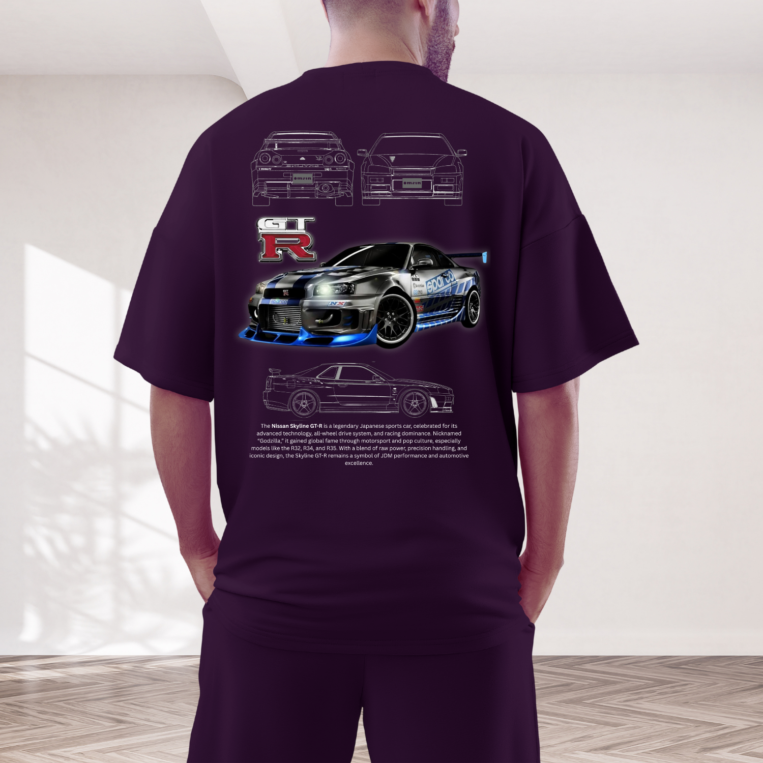 Nissan Skyline GTR - Oversized T-Shirt