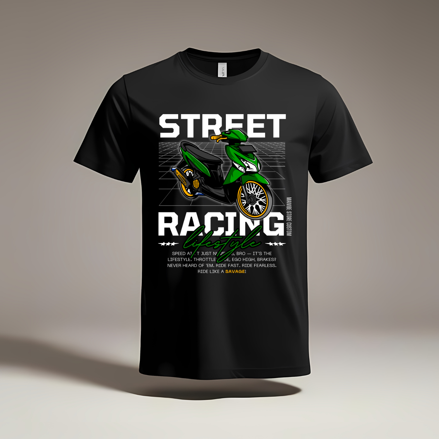 Stree racing - Cotton T-Shirt – MaaiVibe Store