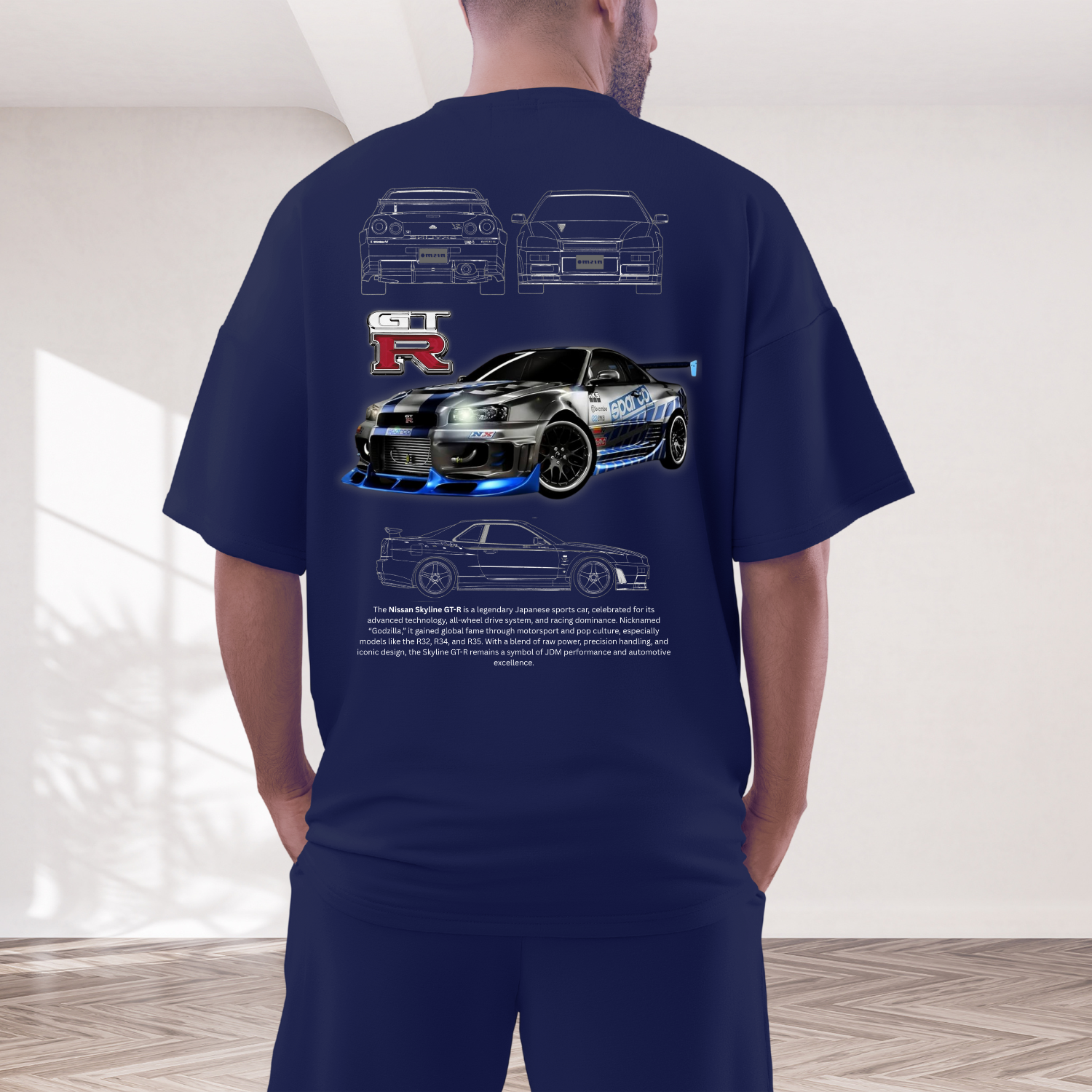 Nissan Skyline GTR - Oversized T-Shirt