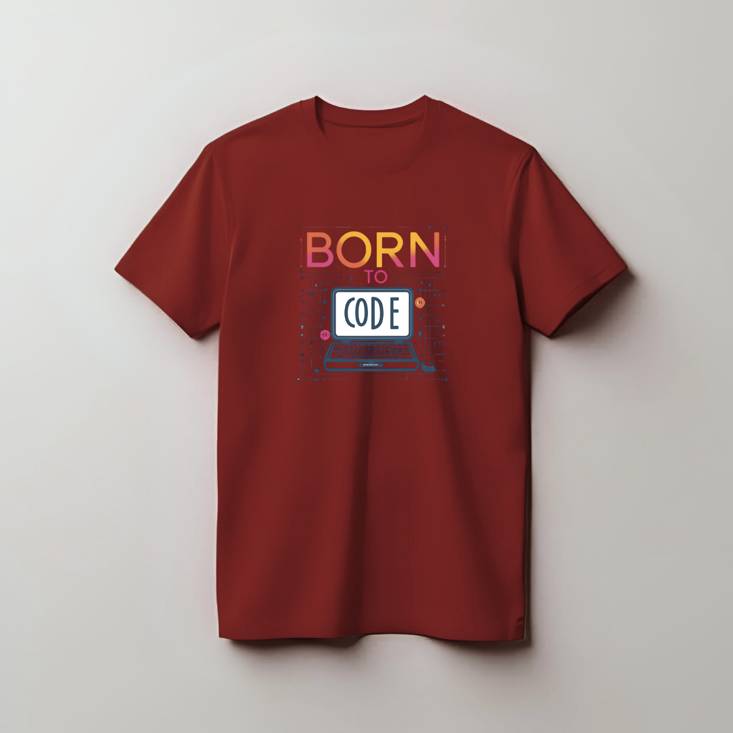 Unisex Born to code - Cotton T-Shirt