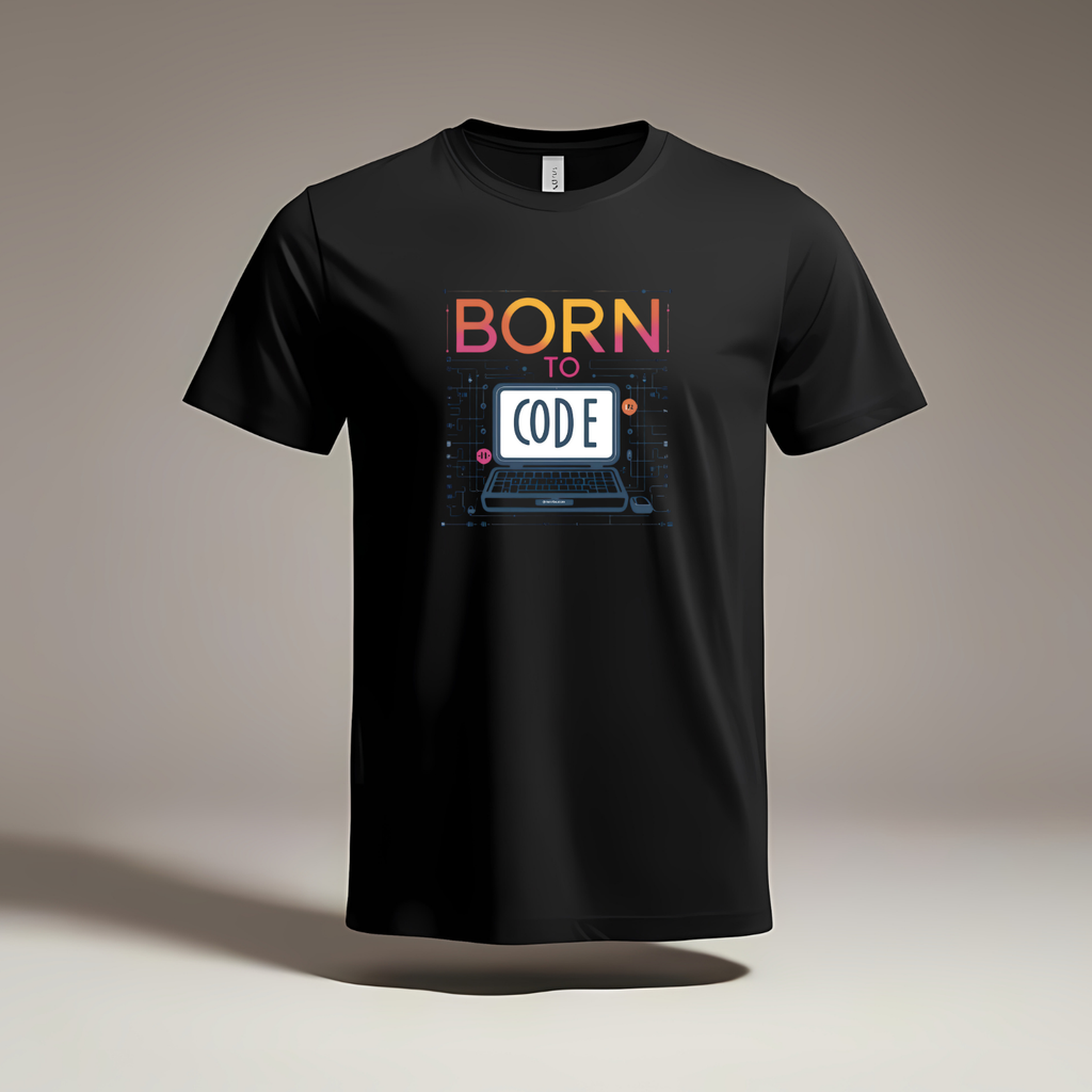 Unisex Born to code - Cotton T-Shirt