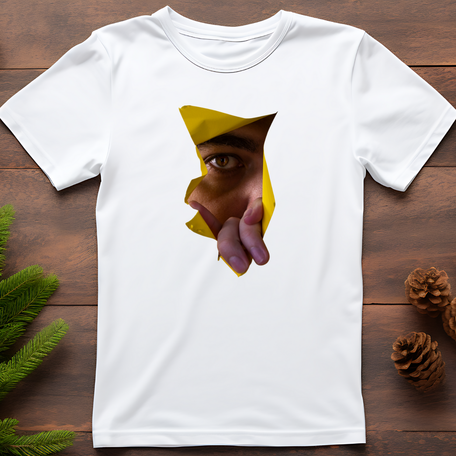 Peek-a-boo - Cotton T-Shirt
