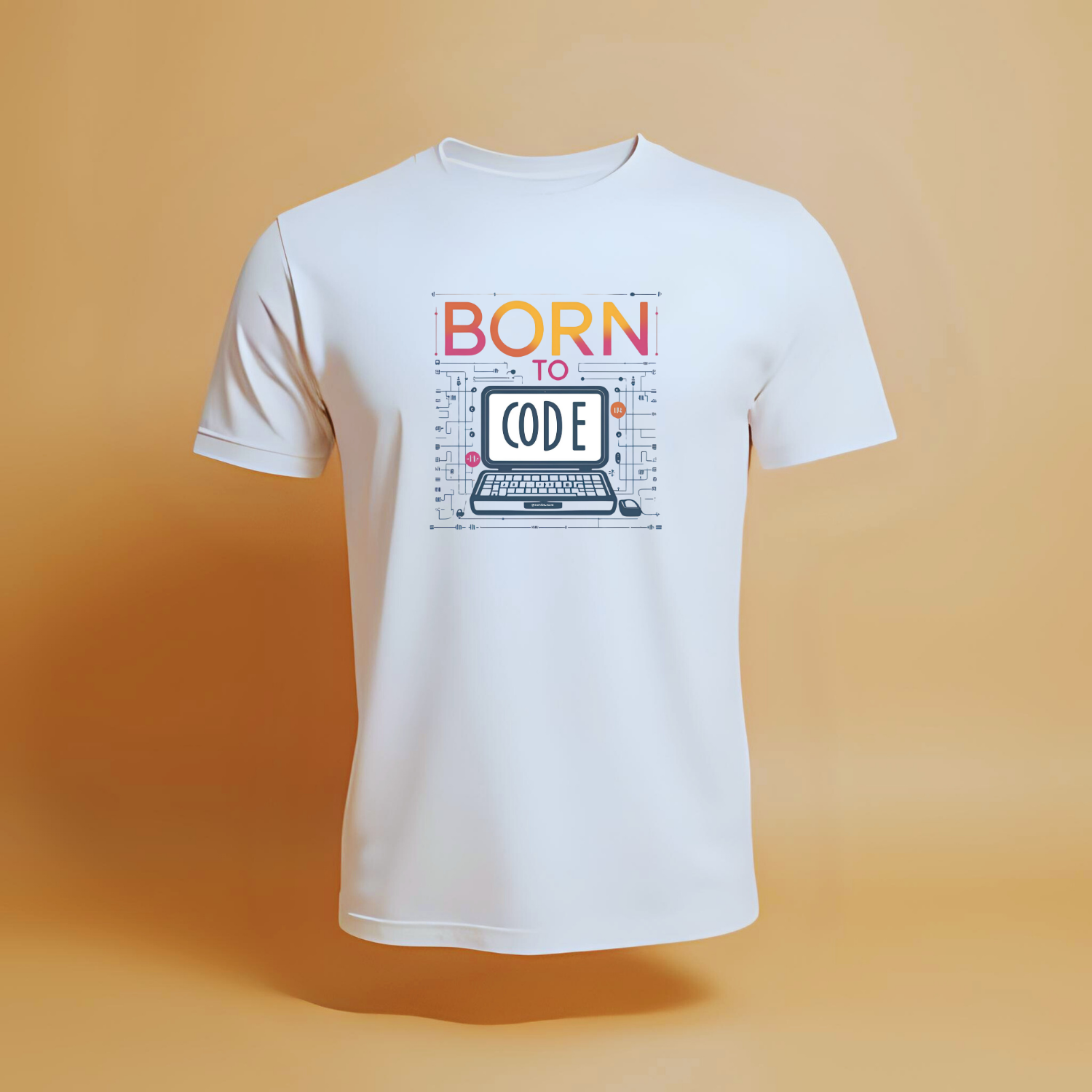 Unisex Born to code - Cotton T-Shirt
