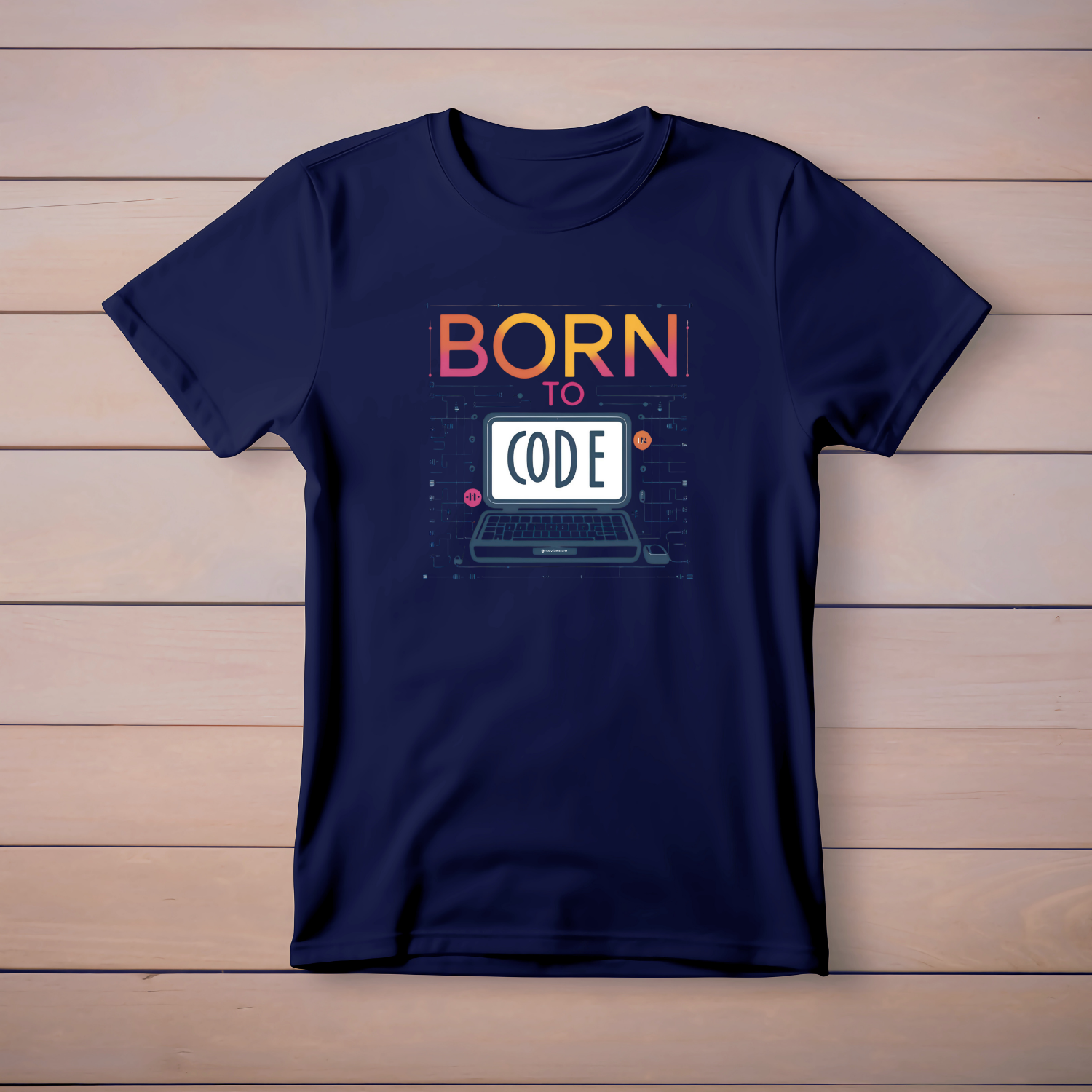 Unisex Born to code - Cotton T-Shirt