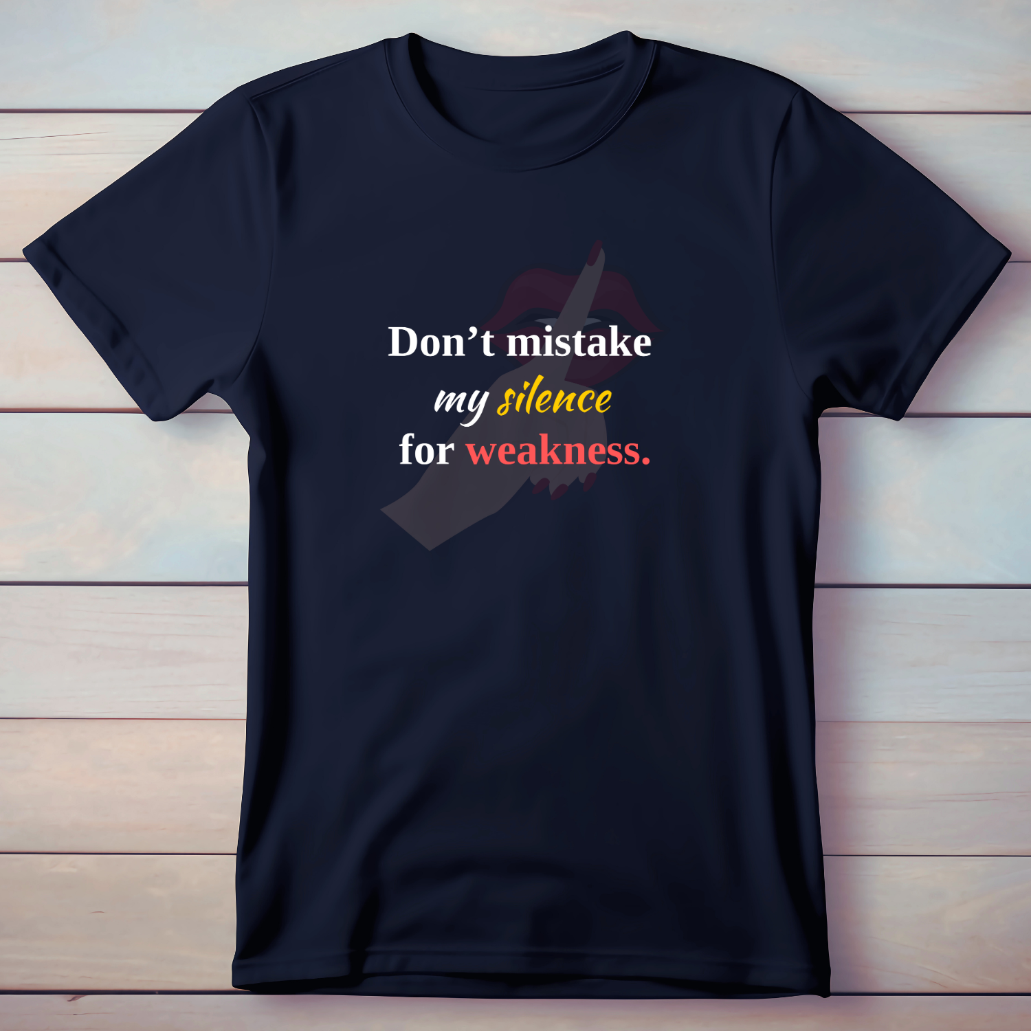My silence Not weakness - Cotton T-Shirt