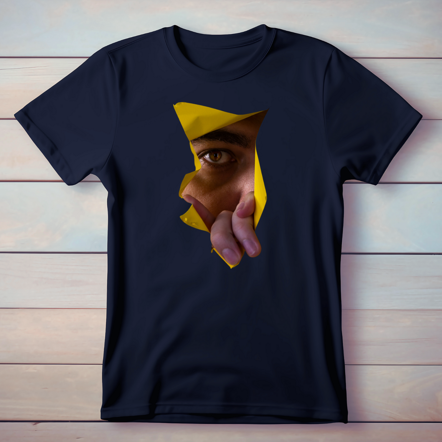 Peek-a-boo - Cotton T-Shirt