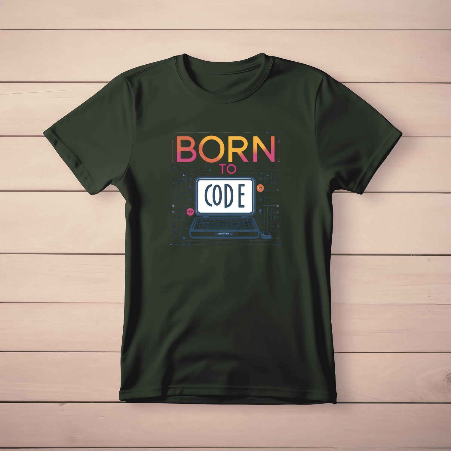 Unisex Born to code - Cotton T-Shirt