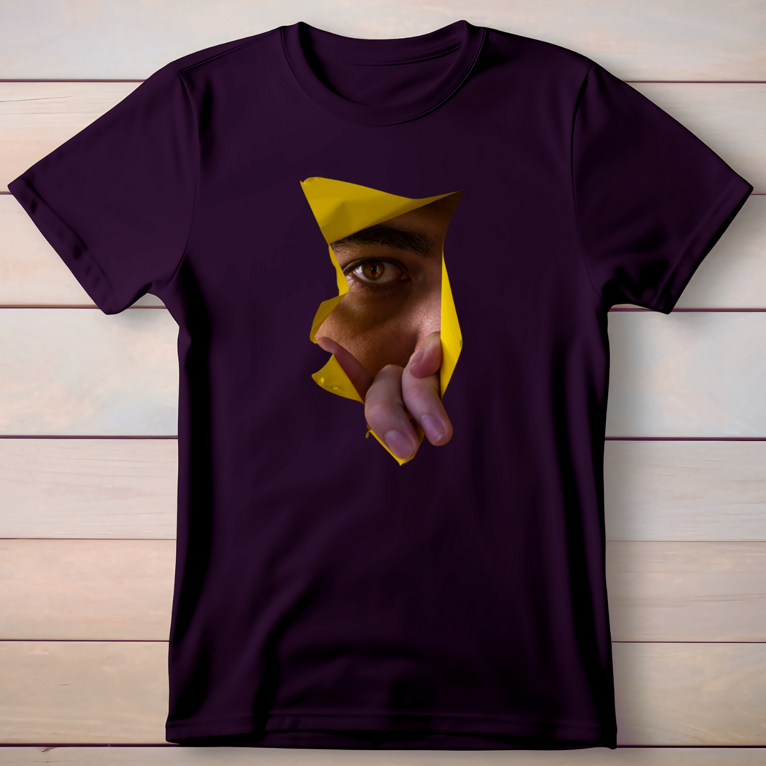 Peek-a-boo - Cotton T-Shirt