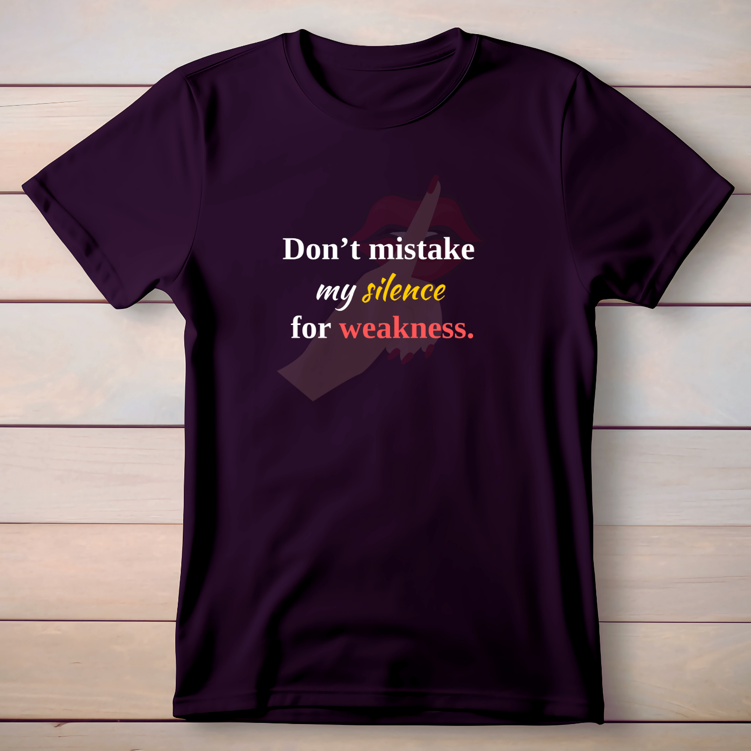 My silence Not weakness - Cotton T-Shirt