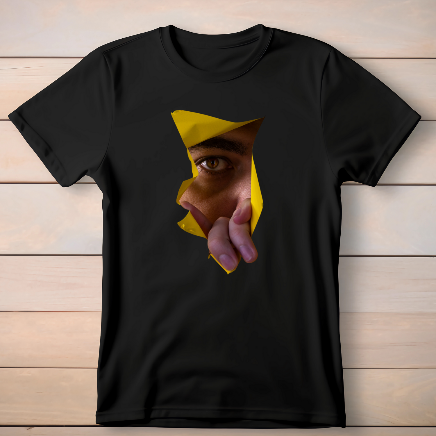 Peek-a-boo - Cotton T-Shirt