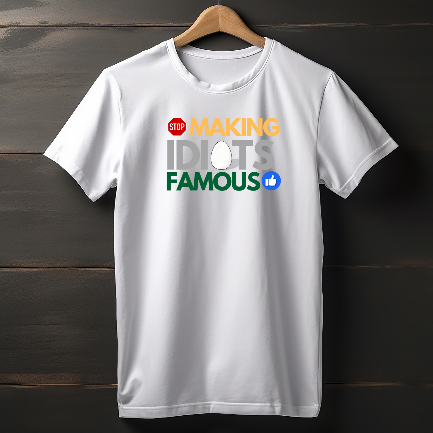 Stop making idiots famous T-Shirt